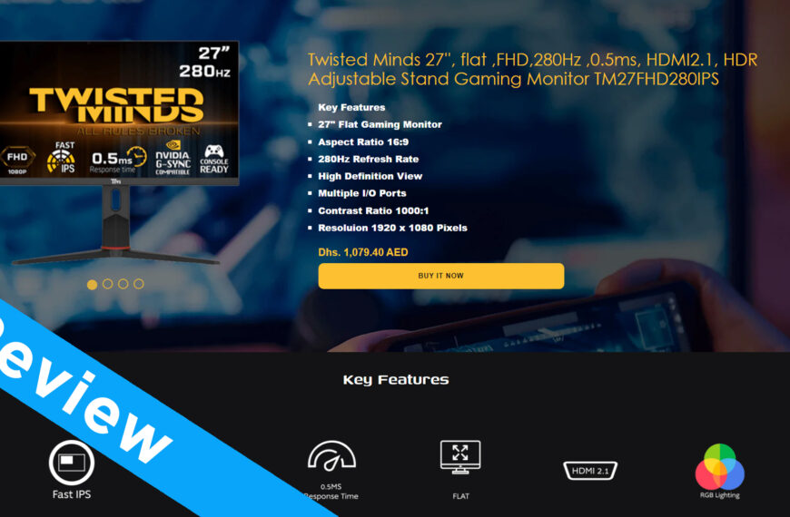 Videorecension – Twisted Minds Gaming Monitor TM27FHD280IPS